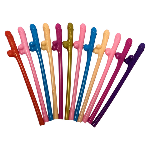 Reusable Bachelorette Party Straws 20 Pack for Bridal Shower & Hen