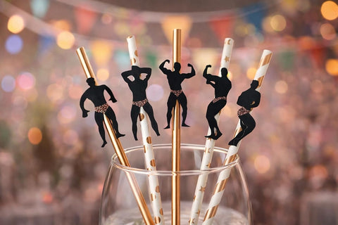 Party Straws 20 Pack β Funny Guest Gifts for Bachelorette Party, Girls Weekend, Bridal Shower & Birthday Drink Decorations