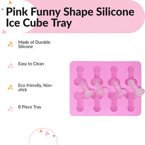 Bachelorette Party Silicone Ice Cube Tray Adult Fun Ice Mold for Drinks 2 Pack