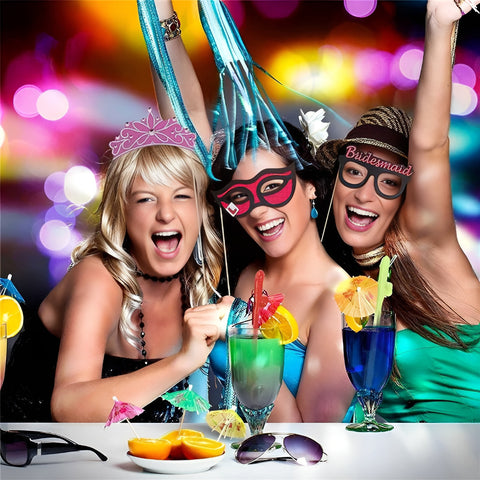 Reusable Bachelorette Party Straws 10 Pack for Bridal Shower & Hen
