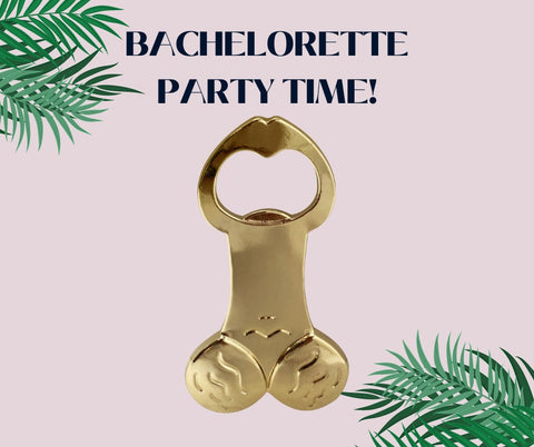 Bachelorette Party Stainless Steel Bottle Opener- Bachelorette Decorations- Shape for Bachelorette Party, Girls Weekend, or Naughty Gag Gift
