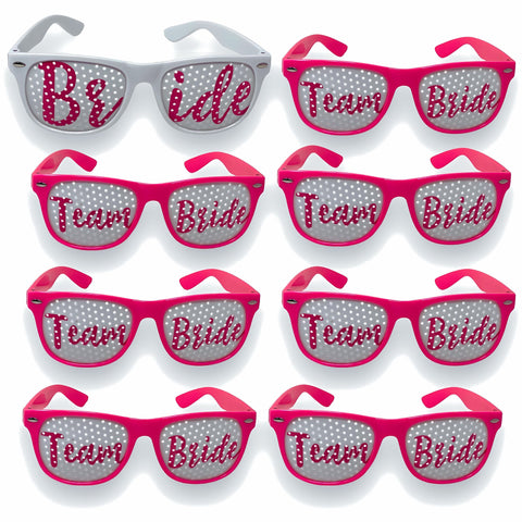 Bachelorette Party Sunglasses - 8 Pack Sunglasses For Bridal Party 7 Bride Tribe Sunglasses 1 Bride Sunglass Bachelorette Party Favors