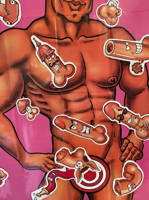 Bachelorette party game | Girls Night Game | Pin The Junk On The Hunk | Bachelorette Party Favor | Bachelorette Party Decoration | Party Fun