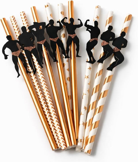 Party Straws 20 Pack – Funny Guest Gifts for Bachelorette Party, Girls Weekend, Bridal Shower & Birthday Drink Decorations