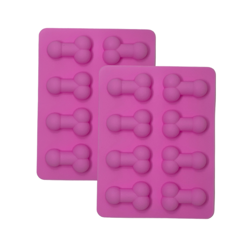 Bachelorette Party Silicone Ice Cube Tray Adult Fun Ice Mold for Drinks 2 Pack