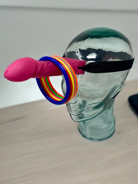 Bachelorette Party Game- Forehead Ring Toss- Bachelorette Games- Bachelorette Party Gifts To Get a Laugh- Girls Night Games- Hen Party Favor